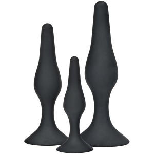TOYJOY - ANAL PLAY CURVY COMPANIONS PLUG ANAL 3 PEÃAS PRETO